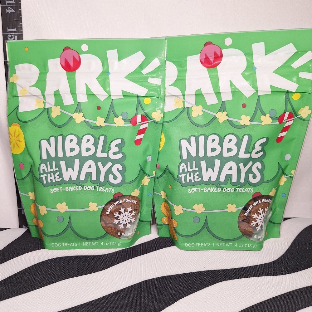 NWT Bark Beefy Drool Logs and 2 Nibble all the Ways Dog Treats - 3 pack - Picture 2 of 7